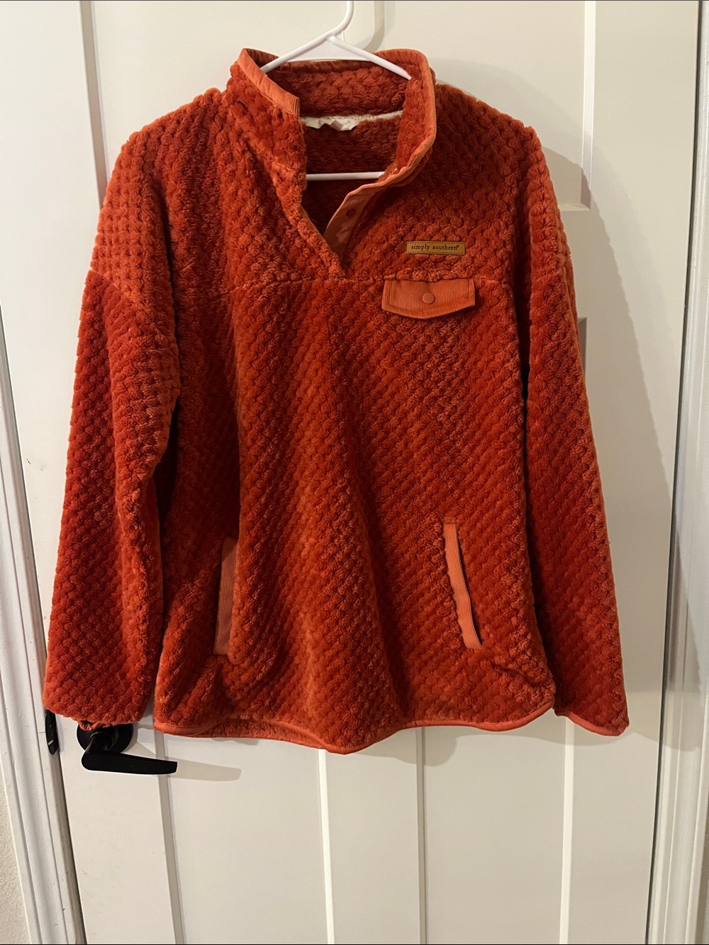 Simply Southern Burnt Orange Sherpa Jacket